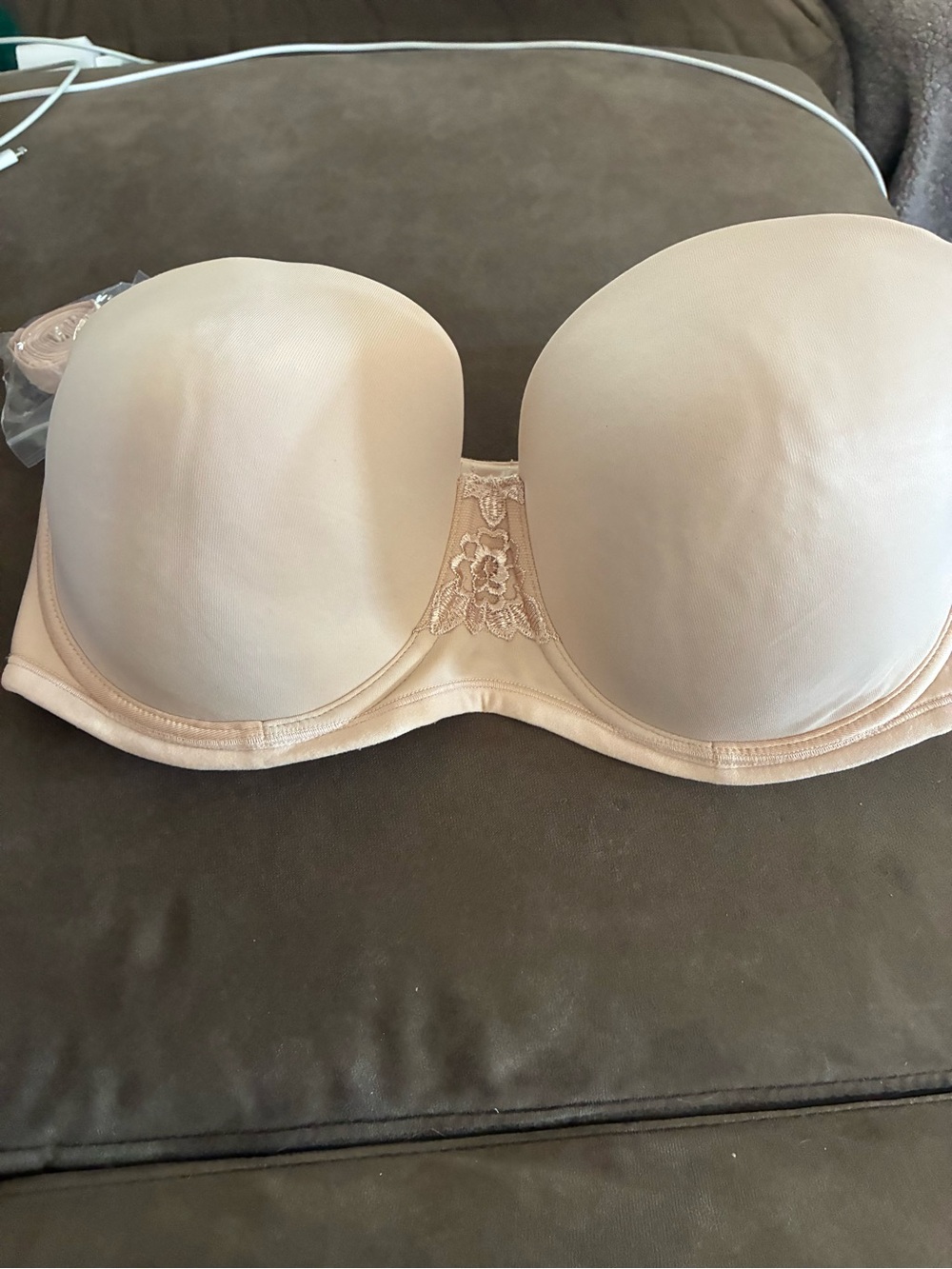 Vanity Fair Nude Strapless Molded Bra